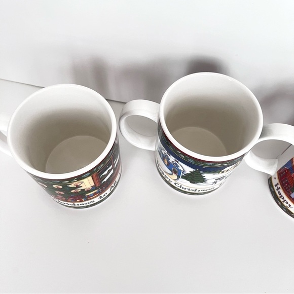 Vintage 4 Piece Christmas Story by Portmeirion Coffee Tea Mug Set Size 12 oz. - Picture 9 of 15